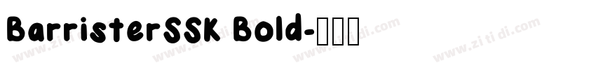 BarristerSSK Bold字体转换